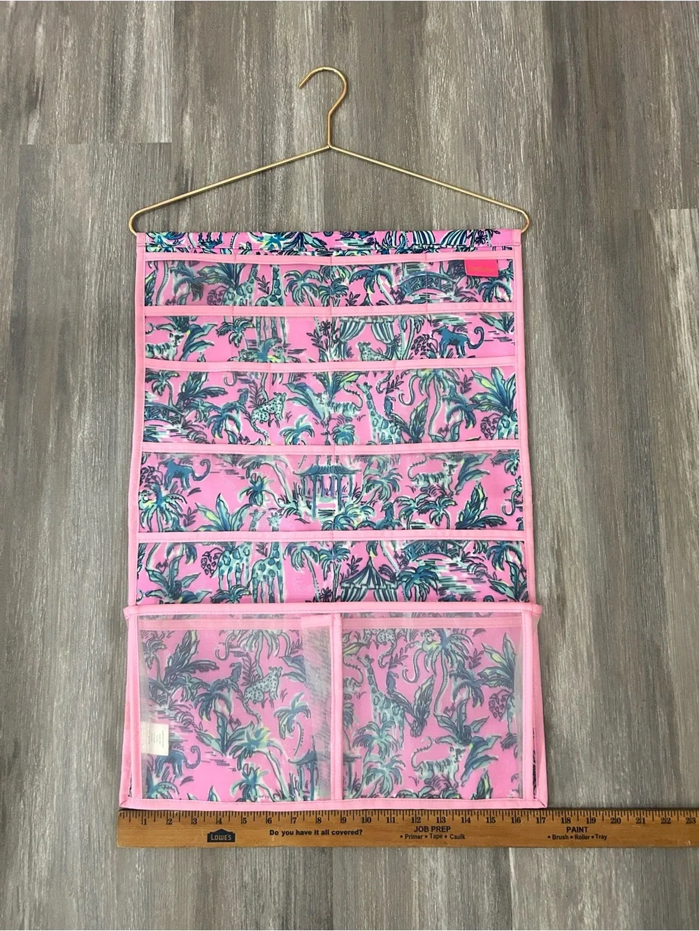 Lilly Pulitzer hanging “Out of office” organizer for jewelry or cosmetics
